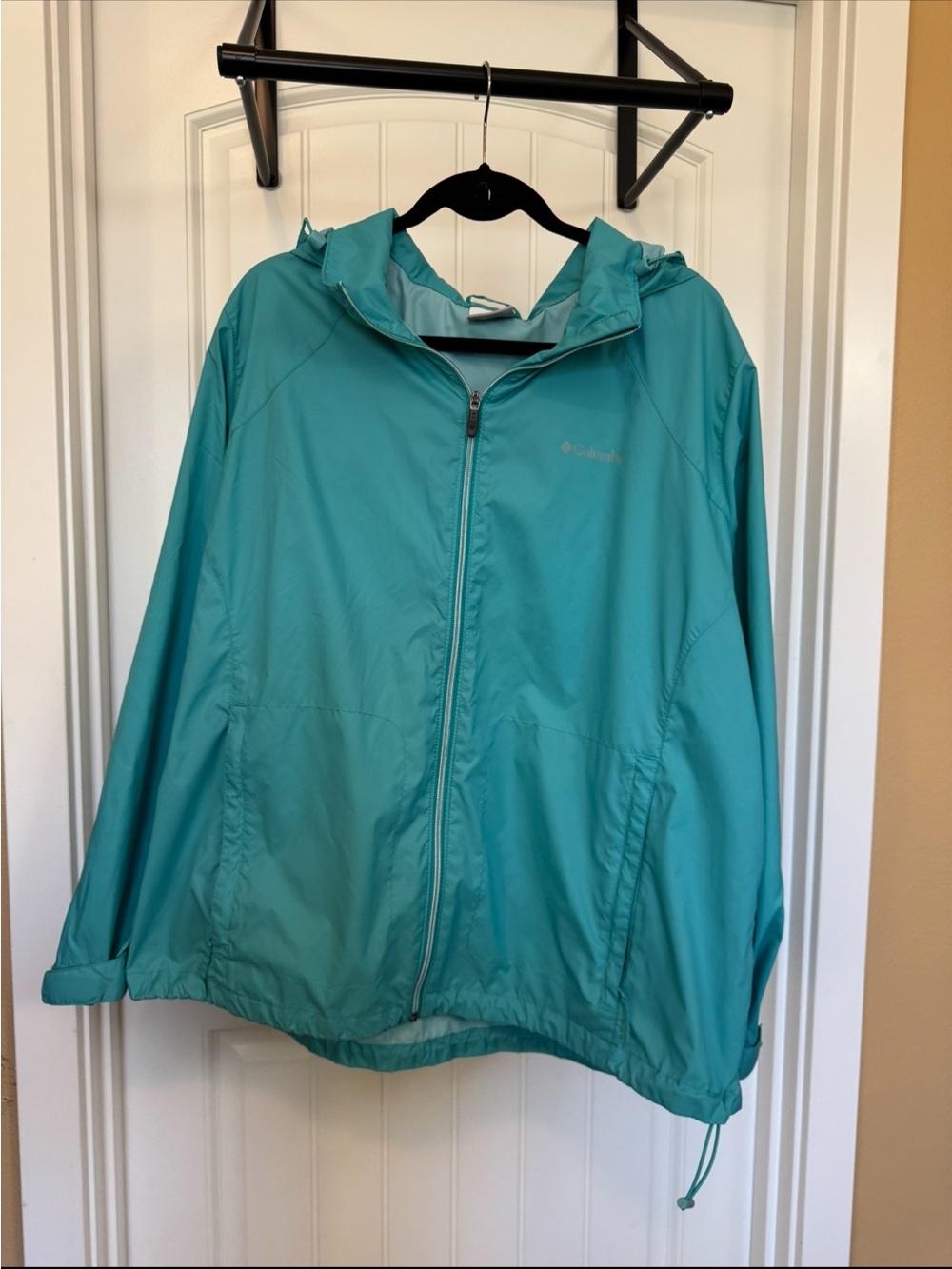 Columbia Hooded Windbreaker Rain Jacket Size 2X